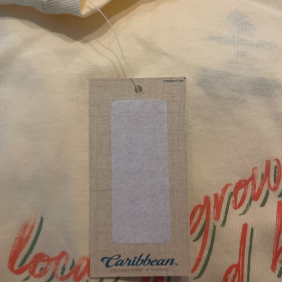 NEW Caribbean Men's  Light  Coral Locally Grown Island Blooms T-Shirt Size XL - Picture 7 of 9